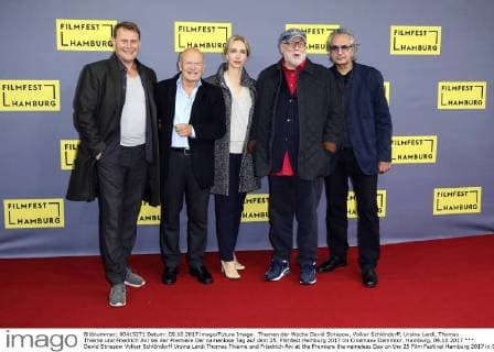 Themen der Woche Devid Striesow, Volker Schlöndorff, Ursina Lardi, Thomas Thieme und Friedrich Ani bei der Premiere Der namenlose Tag auf dem 25. Filmfest Hamburg 2017 im Cinemaxx Dammtor. Hamburg, 09.10.2017