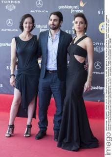 Actress Gabriela de la Zarza, actor Guillermo Amoedo and actress Vanessa Restrepo attends to red carpet during the presentation of film El Habitante at Sitges Film Festival in Barcelona, Spain October 09, 2017.  (20171009079)