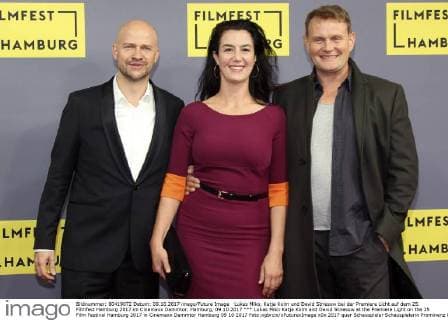 Lukas Miko, Katja Kolm und Devid Striesow bei der Premiere Licht auf dem 25. Filmfest Hamburg 2017 im Cinemaxx Dammtor. Hamburg, 09.10.2017