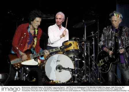 WATTS Charlie Schlagzeuger THE ROLLING STONES Mick Jagger, Keith Richards, Ron Wood und Charlie Watts in der Duesseldorfer ESPRIT ARENA am 09.Oktober 2017 *** Watts Charlie Drummer The Rolling Stones Mick Jagger Keith Richards Ron Wood and Charlie Watts in the Dusseldorf Esprit Arena at 09 October 2017 
