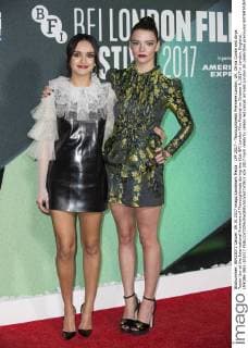 LFF 2017 - Thoroughbreds Premiere London, UK. Olivia Cooke and Anya Taylor-Joy at the International Premiere of Thoroughbreds during the 61st BFI London Film Festival on October 9, 2017 in London, England. LMK386-J881-101017 