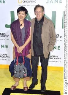Philip Glass mit Begleitung bei der Premiere des National Geographic Dokumentarfilms Jane im Hollywood Bowl. Los Angeles, 09.10.2017