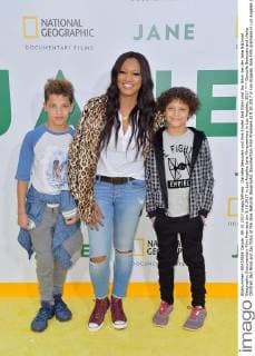 Garcelle Beauvais und ihre Kinder Jaid Nilon und Jax Nilon bei der Jane National Geographic Documentary Film Premiere am 9.10.2017 in Los Angeles Jane Filmpremiere in Los Angeles, 2017