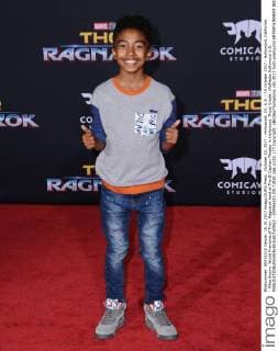 October 10, 2017 - Hollywood, CA, U.S. - 10 October 2017 - Hollywood, California - Miles Brown. World Premiere of Thor: Ragnarok held at The El Capitan Theater in Hollywood. Photo Credit: AdMedia Hollywood U.S. - ZUMAa123 20171010_zaa_a123_177 Copyright: xBirdiexThompsonx
