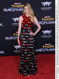 October 10, 2017 - Hollywood, CA, U.S. - 10 October 2017 - Hollywood, California - Lydia Hearst. World Premiere of Thor: Ragnarok held at The El Capitan Theater in Hollywood. Photo Credit: AdMedia Hollywood U.S. - ZUMAa123 20171010_zaa_a123_167 Copyright: xBirdiexThompsonx