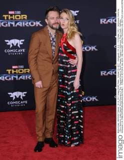 October 10, 2017 - Hollywood, CA, U.S. - 10 October 2017 - Hollywood, California - Chris Hardwick, Lydia Hearst. World Premiere of Thor: Ragnarok held at The El Capitan Theater in Hollywood. Photo Credit: AdMedia Hollywood U.S. - ZUMAa123 20171010_zaa_a123_158 Copyright: xBirdiexThompsonx