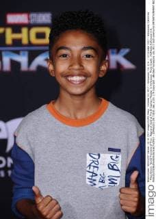 October 10, 2017 - Hollywood, CA, U.S. - 10 October 2017 - Hollywood, California - Miles Brown. World Premiere of Thor: Ragnarok held at The El Capitan Theater in Hollywood. Photo Credit: AdMedia Hollywood U.S. - ZUMAa123 20171010_zaa_a123_179 Copyright: xBirdiexThompsonx