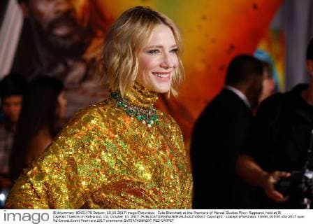 Cate Blanchett at the Premiere of Marvel Studios Thor: Ragnarok held at El Capitan Theatre in Hollywood, CA, October 10, 2017.  Copyright: xJosephxMartinezx 33448_015JM