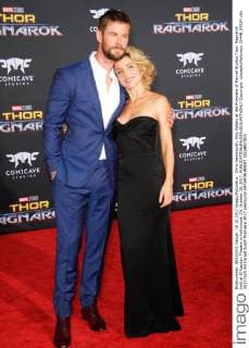 Chris Hemsworth, Elsa Pataky at the Premiere of Marvel Studios Thor: Ragnarok held at El Capitan Theatre in Hollywood, CA, October 10, 2017.  Copyright: xJosephxMartinezx 33448_059JM