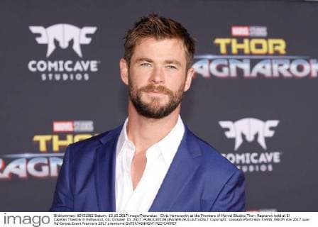 Chris Hemsworth at the Premiere of Marvel Studios Thor: Ragnarok held at El Capitan Theatre in Hollywood, CA, October 10, 2017.  Copyright: xJosephxMartinezx 33448_080JM