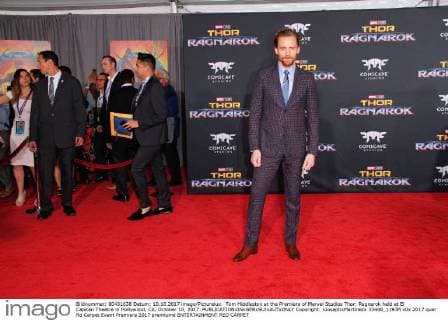 Tom Hiddleston at the Premiere of Marvel Studios Thor: Ragnarok held at El Capitan Theatre in Hollywood, CA, October 10, 2017.  Copyright: xJosephxMartinezx 33448_119JM