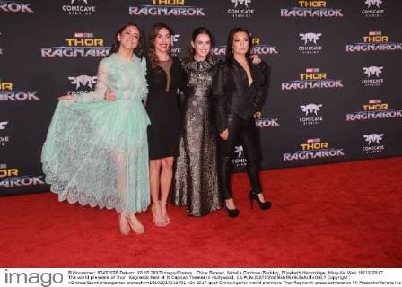 Chloe Bennet, Natalia Cordova-Buckley, Elizabeth Henstridge, Ming-Na Wen 10 10 2017 The world premiere of Thor: Ragnarok held at El Capitan Theater in Hollywood, CA  Copyright: xCronos IzumixHasegawax cronoshnw10102017111491