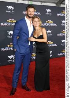 Chris Hemsworth und seine Ehefrau Elsa Pataky bei der Thor: Ragnarok Film Premiere am 10.10.2017 in Hollywood, Los Angeles Thor: Ragnarok Filmpremiere in Los Angeles, 2017