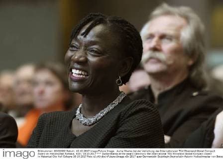 Auma Obama bei der Verleihung des Internationalen TÜV Rheinland Global Compact Award im Historischen Rathaus. Köln, 10.10.2017
