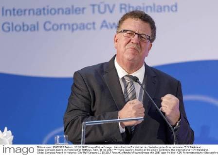 Hans-Joachim Fuchtel bei der Verleihung des Internationalen TÜV Rheinland Global Compact Award im Historischen Rathaus. Köln, 10.10.2017