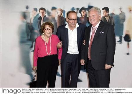 Hanni Levy, Claus Räfle und Eugen Herman-Friede bei der Premiere des Kinofilms Die Unsichtbaren - Wir wollen leben im Kino International. Berlin, 10.10.2017