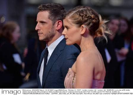 October 11, 2017 - London, London, UK - London, UK. JAMIE BELL and wife KATE MARA attend the European film premiere of Stars DonÃ¢â‚¬â ¢t Die In Liverpool showing as part of the 51st BFI London Film Festival. London UK  - ZUMAl94_ 20171011_zaf_l94_001 Copyright: xRayxTangx