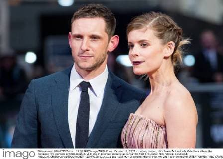 October 11, 2017 - London, London, UK - Jamie Bell and wife Kate Mara attend the European film premiere of Stars DonÃ¢â‚¬â ¢t Die In Liverpool showing as part of the 51st BFI London Film Festival. London UK  - ZUMAt138 20171011_zap_t138_004 Copyright: xRayxTangx