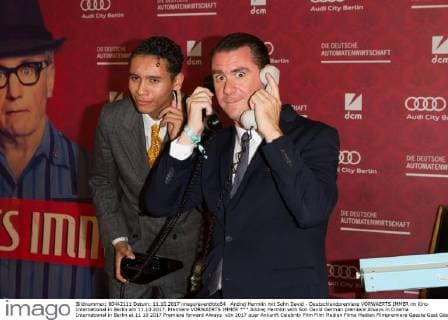 Andrej Hermlin mit Sohn David - Deutschlandpremiere VORWAERTS IMMER im Kino International in Berlin am 11.10.2017. Premiere VORWAERTS IMMER
