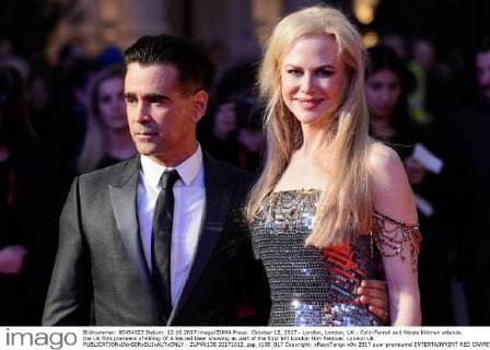 October 12, 2017 - London, London, UK - Colin Farrell and Nicole Kidman attends the UK film premiere of Killing Of A Sacred Deer showing as part of the 51st BFI London Film Festival. London UK  - ZUMAt138 20171012_zap_t138_017 Copyright: xRayxTangx
