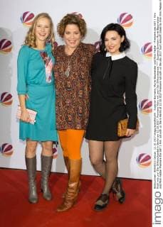 Susanne Bormann, Muriel Baumeister und Mimi Fiedler - Premiere des SAT.1 Film Nicht mit uns! Der Silikonskandal in Berlin am 12.10.2017. Premiere Nicht mit uns! Der Silikonskandal