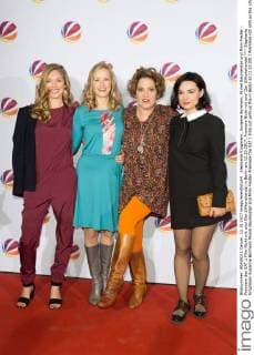 Stephanie Krogmann, Susanne Bormann, Muriel Baumeister und Mimi Fiedler - Premiere des SAT.1 Film Nicht mit uns! Der Silikonskandal in Berlin am 12.10.2017. Premiere Nicht mit uns! Der Silikonskandal