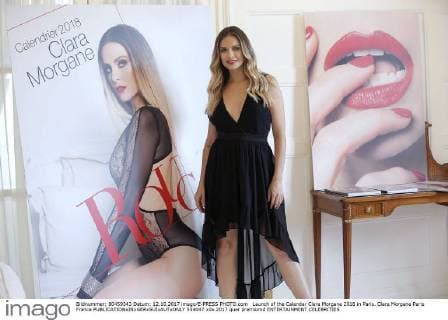 Launch of the Calendar Clara Morgane 2018 in Paris. Clara Morgane Paris France  554047
