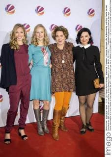 Stephanie Krogmann, Susanne Bormann, Muriel Baumeister und Mimi Fiedler bei der Premiere des SAT.1 Films Nicht mit uns! Der Silikonskandal im Delphi Lux Kino. Berlin, 12.10.2017