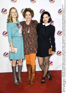 Susanne Bormann, Muriel Baumeister und Mimi Fiedler bei der Premiere des SAT.1 Films Nicht mit uns! Der Silikonskandal im Delphi Lux Kino. Berlin, 12.10.2017