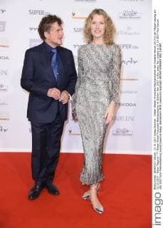 Dieter Wedel, Franziska Reichenbacher bei Goldene Henne 2017 in der Messe Leipzig am 13.10.2017 - Roter Teppich