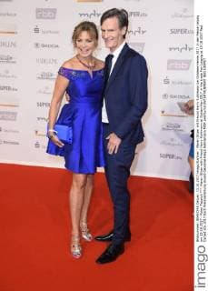 Maren Gilzer mit Freund Harry Kuhlmann bei Goldene Henne 2017 in der Messe Leipzig am 13.10.2017 - Roter Teppich