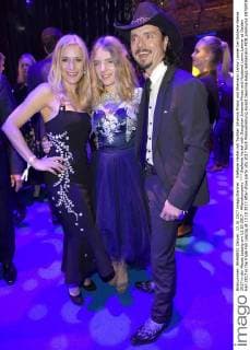 Stefanie Hertel mit Tochter Johanna Mross und Ehemann Lanny Lanner bei Goldene Henne 2017 in der Messe Leipzig am 13.10.2017 - Aftershowparty