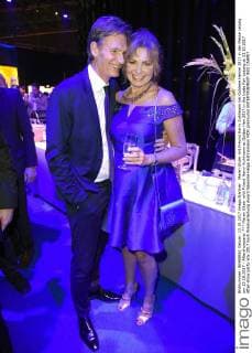 Maren Gilzer mit Freund Harry Kuhlmann bei Goldene Henne 2017 in der Messe Leipzig am 13.10.2017 - Aftershowparty