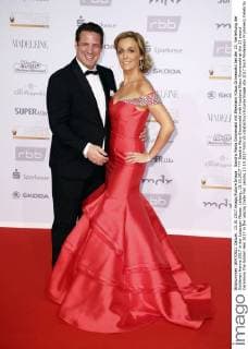 Sandra Maria Gronewald mit Ehemann Klaus Gronewald bei der 23. Verleihung der Goldenen Henne 2017 in der Leipziger Messe. Leipzig, 13.10.2017
