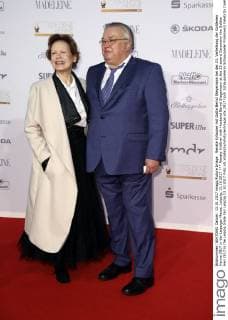 Renate Krössner mit Gatte Bernd Stegemann bei der 23. Verleihung der Goldenen Henne 2017 in der Leipziger Messe. Leipzig, 13.10.2017