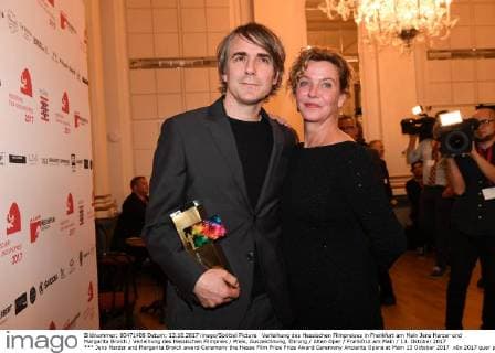 Verleihung des Hessischen Filmpreises in Frankfurt am Main Jens Harzer und Margarita Broich Verleihung des Hessischen Filmpreis Preis, Auszeichnung, Ehrung Alten Oper Frankfrut am Main 13. Oktober 2017