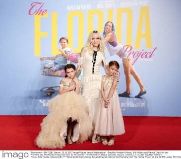 Brooklyn Kimberly Prince, Bria Vinaite und Valeria Cotto bei der Premiere von The Florida Project auf dem 61. BFI London Film Festival im Odeon Leicester Square. London, 13.10.2017 Brooklyn Kimberly Prince, Bria Vinaite, Valeria Cotto