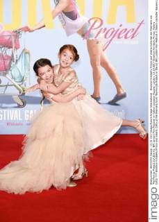 Brooklyn Kimberly Prince und Valeria Cotto bei der Premiere von The Florida Project auf dem 61. BFI London Film Festival im Odeon Leicester Square. London, 13.10.2017 Brooklyn Kimberly Prince, Valeria Cotto