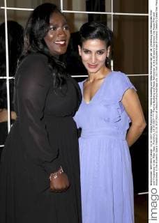 Thelma Buabeng und Neda Rahmanian bei der 28. Verleihung des Hessischen Film- und Kinopreises in der Alten Oper. Frankfurt, 13.10.2017