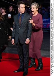 October 15, 2017 - London, London, UK - London, UK. SAM ROCKWELL and FRANCES MCDORMAND attends the Three Billboards Outside Ebbing Missouri Film UK Premiere showing as part of the 51st BFI London Film Festival. London UK  - ZUMAl94_ 20171015_zaf_l94_108 Copyright: xRayxTangx