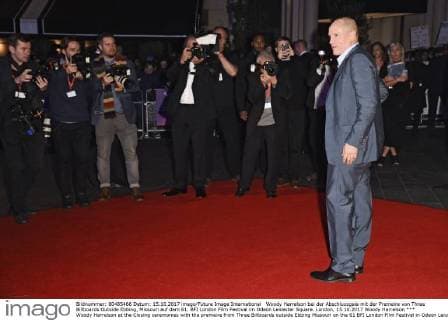 Woody Harrelson bei der Abschlussgala mit der Premeire von Three Billboards Outside Ebbing, Missouri auf dem 61. BFI London Film Festival im Odeon Leicester Square. London, 15.10.2017 Woody Harrelson