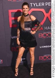 October 16, 2017 - Los Angeles, California, USA - HANNAH STOCKING arrives on the Red Carpet for the Tyler Perry s Boo 2! A Madea Halloween Los Angeles Premiere at the L.A. Live Regal Cinemas. Los Angeles USA - ZUMAb173 20171016_zap_b173_080 Copyright: xBillyxBennightx
