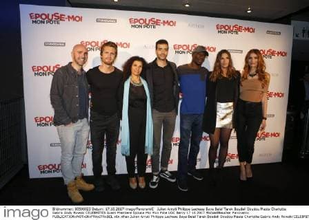 Julien Arruti Philippe Lacheau Baya Belal Tarek Boudali Doudou Masta Charlotte Gabris Andy Rowski CELEBRITES Avant Premiere Epouse Moi Mon Pote UGC Bercy 17 10 2017 MichaelBaucher Panoramic 