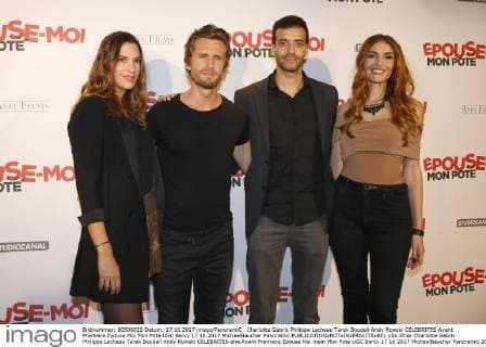 Charlotte Gabris Philippe Lacheau Tarek Boudali Andy Rowski CELEBRITES Avant Premiere Epouse Moi Mon Pote UGC Bercy 17 10 2017 MichaelBaucher Panoramic 