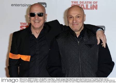 English singers Right Said Fred attend the UK Premiere of The Death Of Stalin held at the Curzon Chelsea in London. OCTOBER 17th 2017  MESx172448