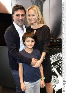 Shan Rahimkhan mit Ehefrau Claudia und Sohn Kiyan beim beim Opening des neuen Concept Stores Red Carpet Ready by Shan Rahimkhan bei Shan Rahimkhan Coiffeur am Gendarmenmarkt. Berlin, 18.10.2017