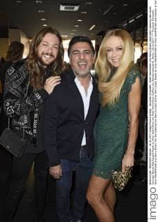 Riccardo Simonetti, Shan Rahimkhan und Jenny Elvers beim beim Opening des neuen Concept Stores Red Carpet Ready by Shan Rahimkhan bei Shan Rahimkhan Coiffeur am Gendarmenmarkt. Berlin, 18.10.2017