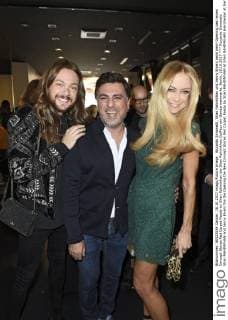 Riccardo Simonetti, Shan Rahimkhan und Jenny Elvers beim beim Opening des neuen Concept Stores Red Carpet Ready by Shan Rahimkhan bei Shan Rahimkhan Coiffeur am Gendarmenmarkt. Berlin, 18.10.2017