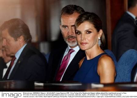 King Felipe VI of Spain and Queen Letizia attend the traditional concert of the Pricness of Asturias Awards at the Principe Felipe Auditorium in Oviedo, Asturias, Spain, 19 October 2017. Traditional Pricess of Asturias Awards concert !ACHTUNG: NUR REDAKTIONELLE NUTZUNG!  Copyright: xChemaxMoyax OVI001 20171019-636440441902485982
