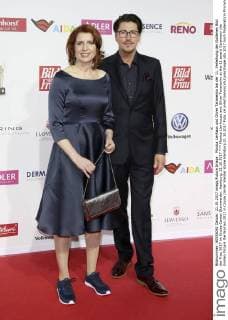 Monica Lierhaus und Oliver Taranenko bei der 11. Verleihung der Goldenen Bild der Frau 2017 im Cruise Center Steinwerder. Hamburg, 21.10.2017